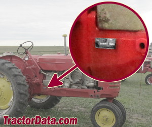 Massey-Harris 333 serial number location