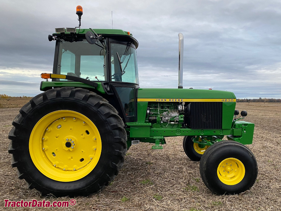 John Deere 4230 restored and updated with new lighting.