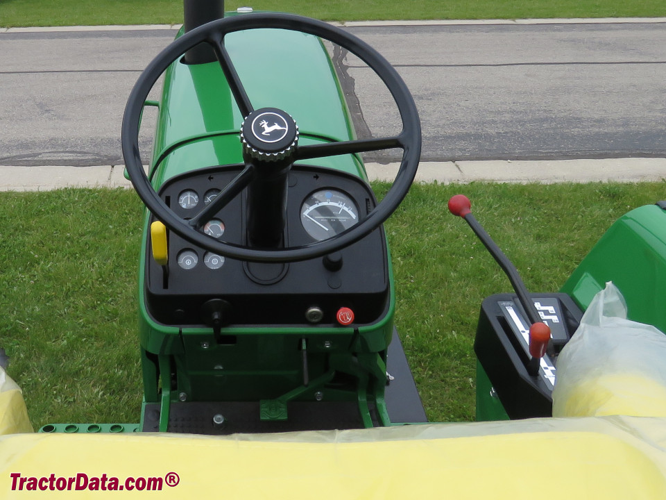 John Deere 4230 operator station and controls.
