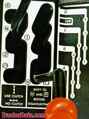 John Deere 4230 transmission controls