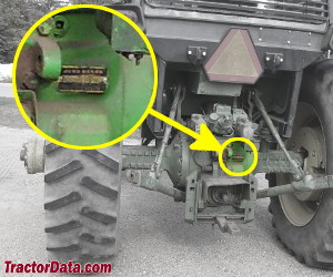 John Deere 4430 serial number location