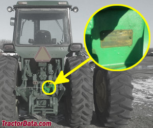 John Deere 4630 serial number location