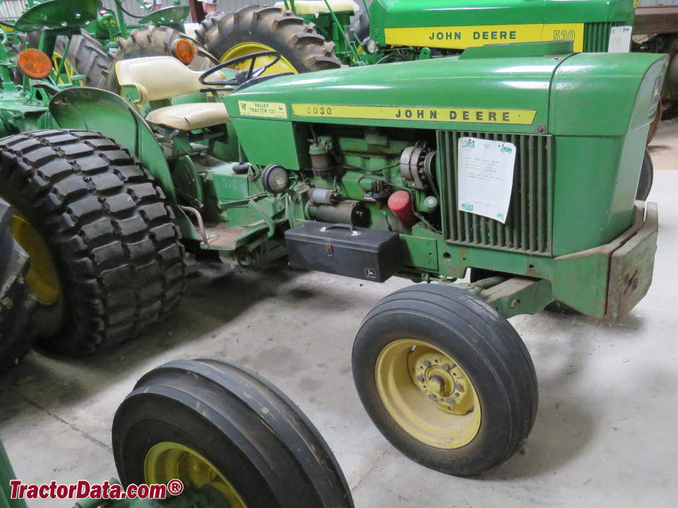 John Deere 2030 low-profile tractor.