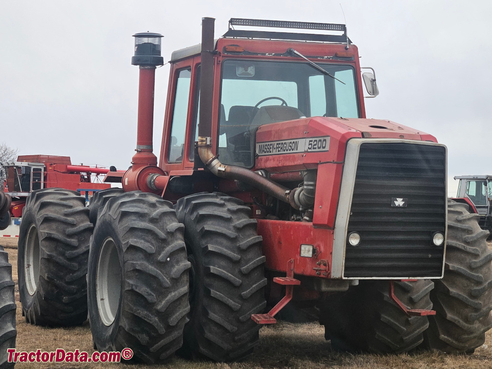 Massey Ferguson 5200 four-wheel drive tractor.