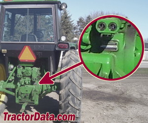 John Deere 4040 serial number location