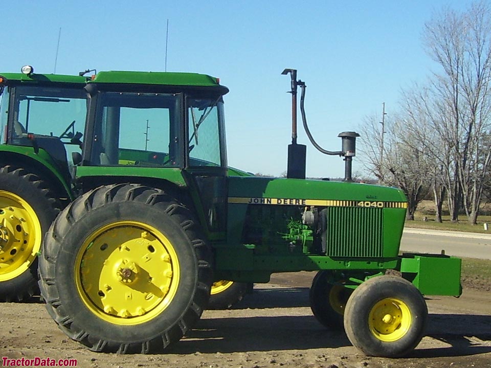 John Deere 4040 with two-wheel drive.