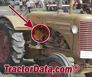 Minneapolis-Moline GT serial number location