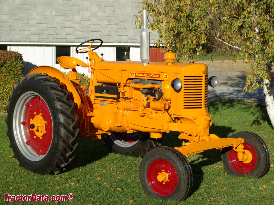 1953 Minneapolis-Moline UBE row-crop tractor, right side.