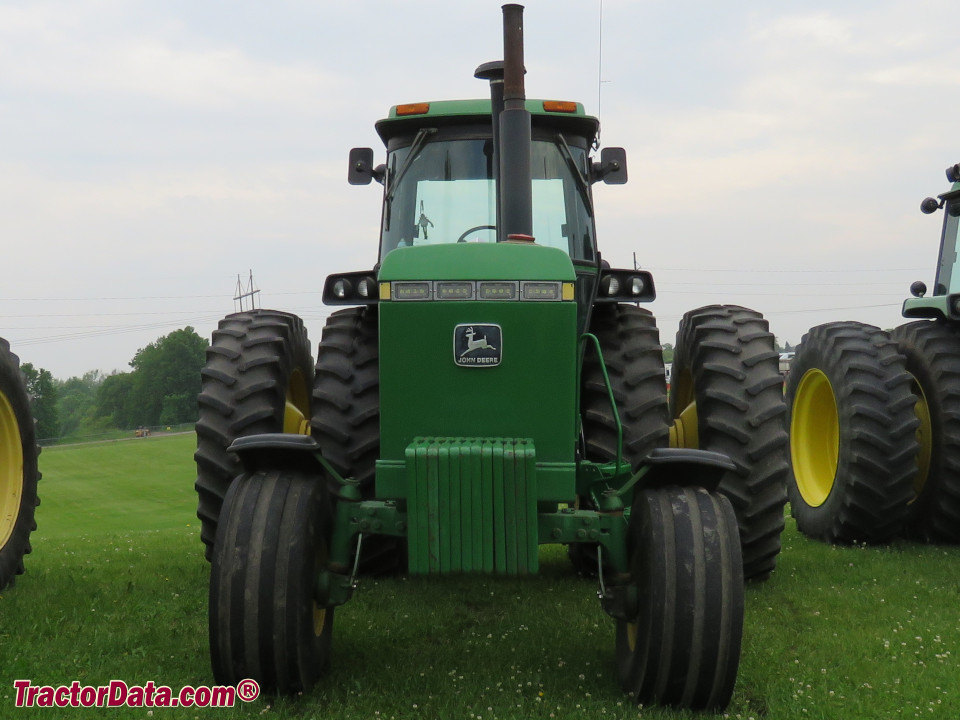 John Deere 4840 row-crop tractor.