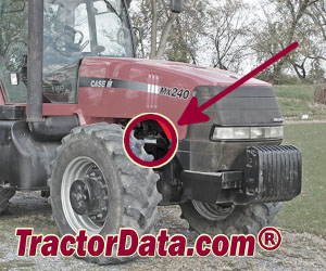 CaseIH MX220 serial number location