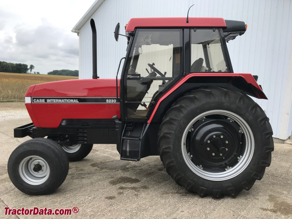 Case International 5230 utility tractor with cab.