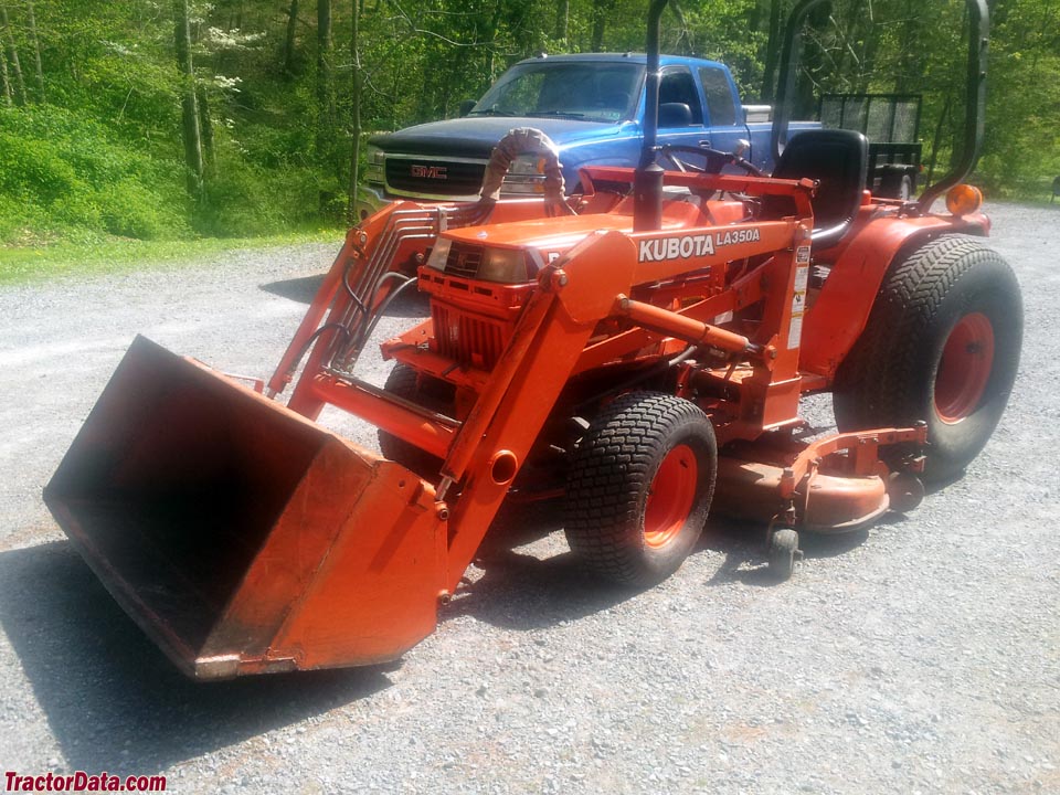 Kubota B2150 with LA350A front-end loader.