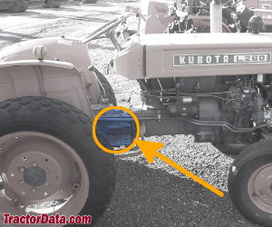 Kubota L260 serial number location