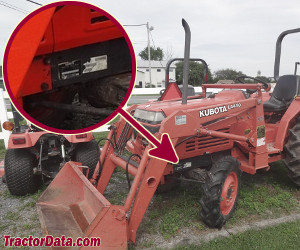 Kubota L2650 serial number location