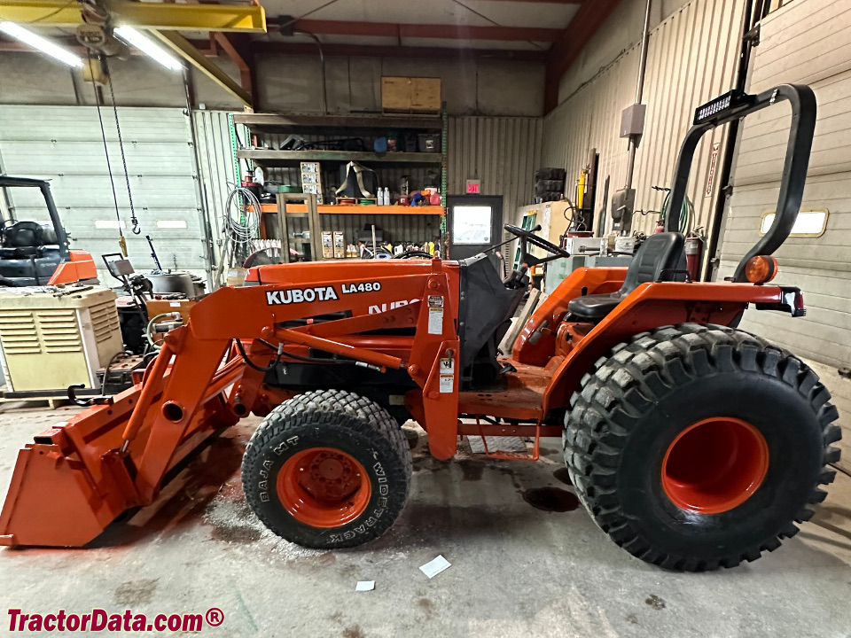 Kubota L3300 with LA480 front-end loader.