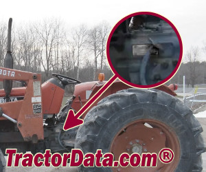 Kubota M5030 serial number location