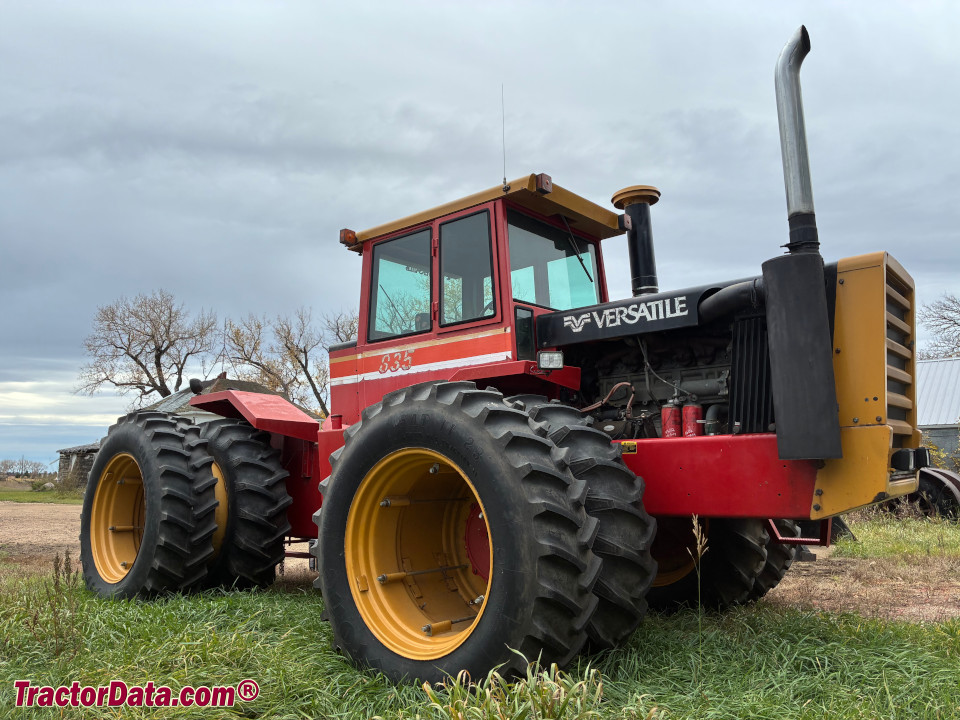 1984 Versatile 835 Series 3 four-wheel drive tractor.