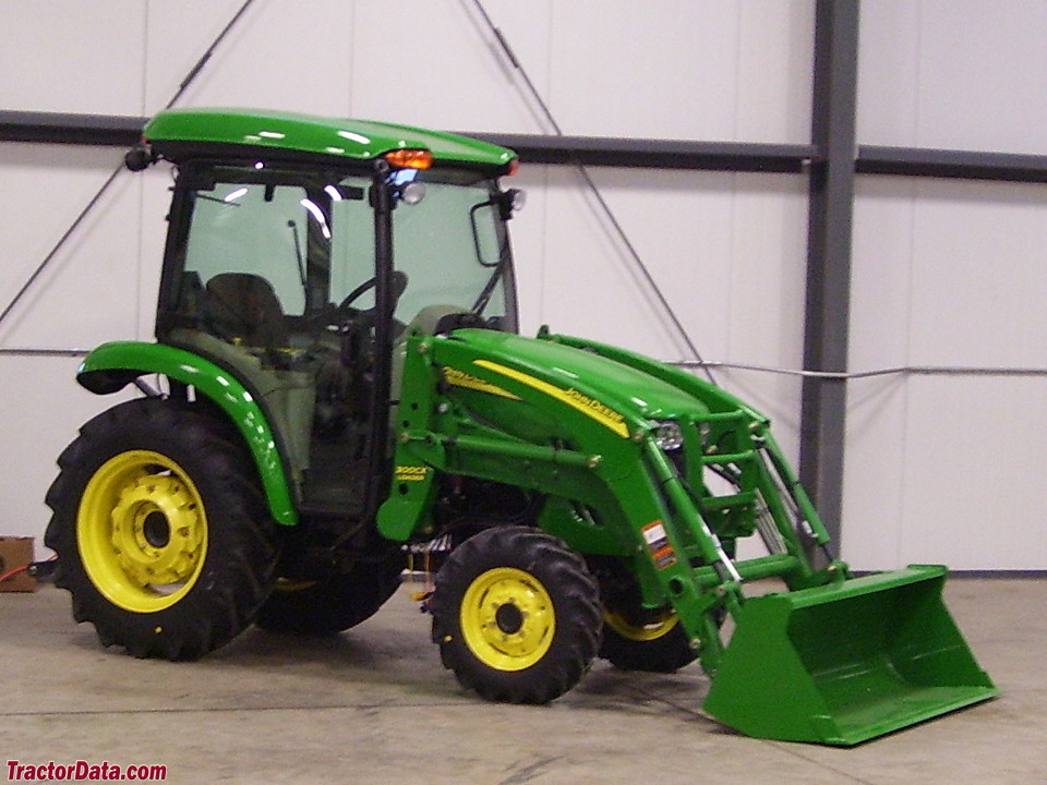 John Deere 3320 with cab and loader