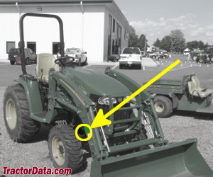 John Deere 3720 serial number location