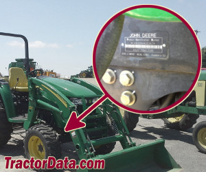 John Deere 4320 serial number location