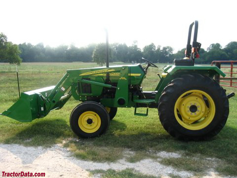 John Deere 5203 with model 512 front-end loader.