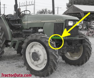 John Deere 5420 serial number location