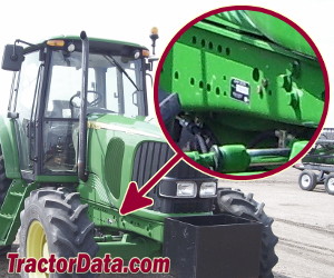 John Deere 6715 serial number location