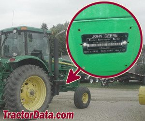 John Deere 7920 serial number location