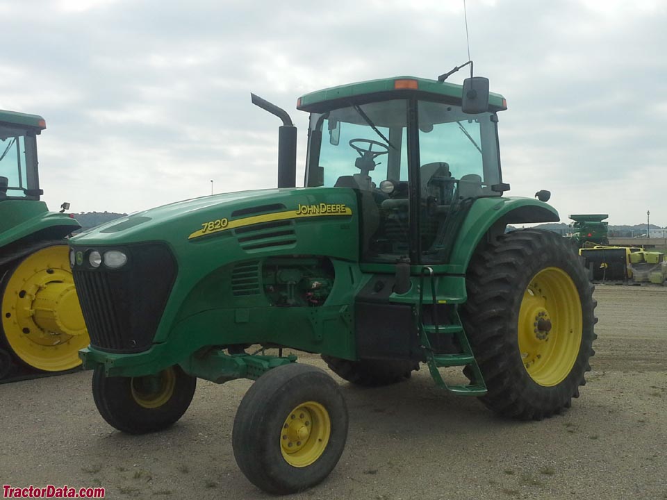 John Deere 7820 with two-wheel drive.