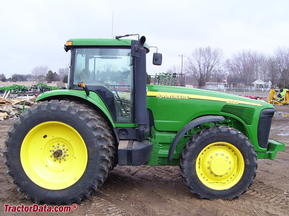 John Deere 8320 row-crop tractor.