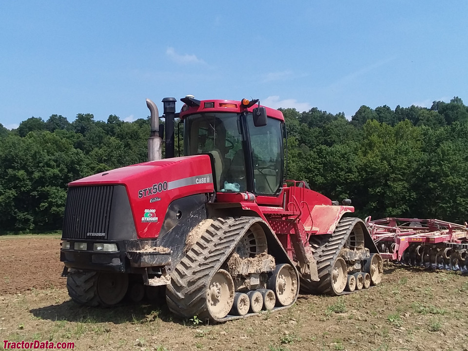 Case IH STX500 Quad Trac, left side.