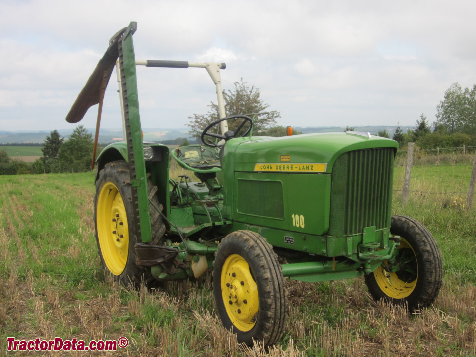 1964 John Deere - Lanz 100 tractor with sickle mower.