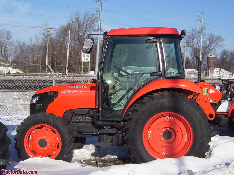 Kubota M7040, left side.