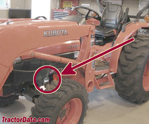 Kubota L3130 serial number location