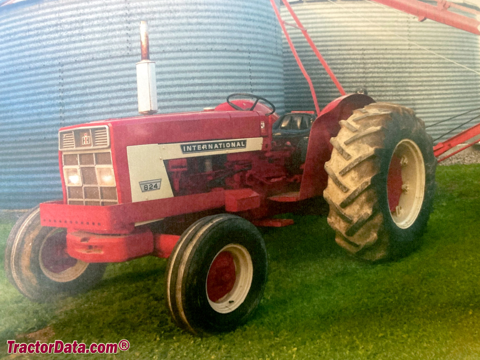 International Harvester 824 utility tractor.