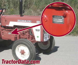 International Harvester 434 serial number location