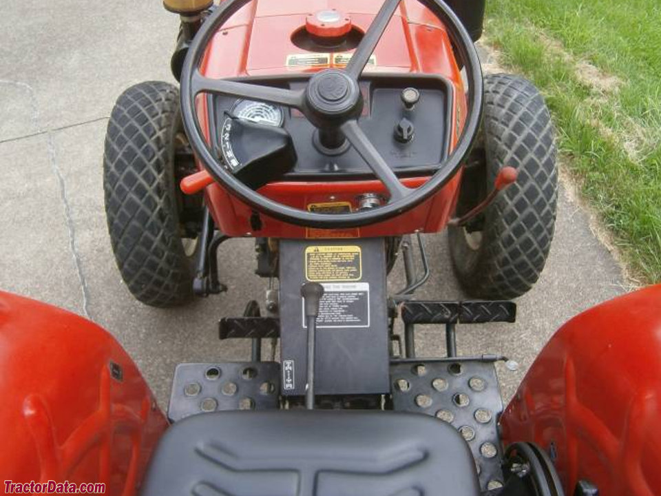 Yanmar YM336 operator station and controls.