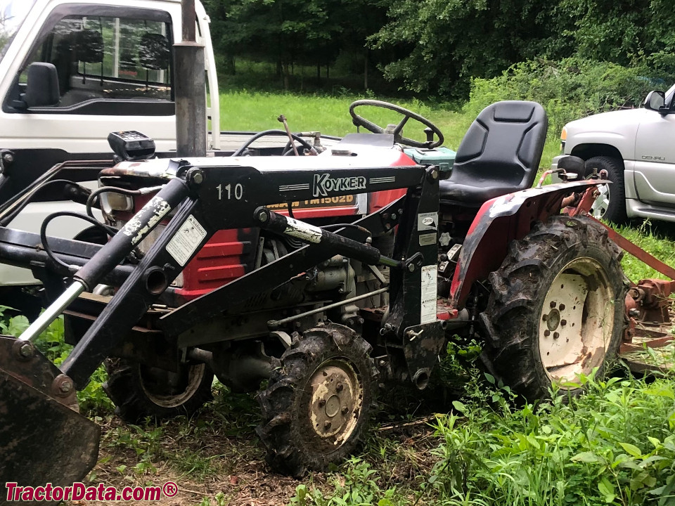 Four-wheel drive Yanmar YM1502D with front-end loader.