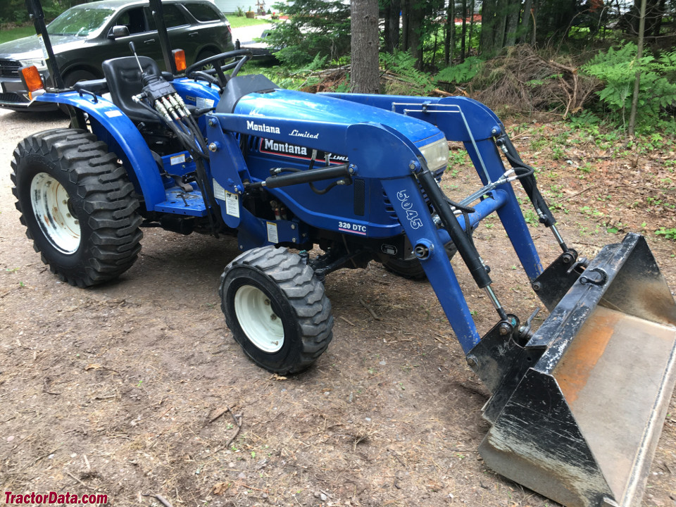 Montana-branded Farmtrac 320 DTC with 5045 front-end loader.