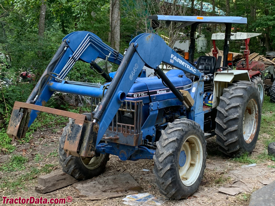 Montana-branded Long 675DTC with 5440 front-end loader.