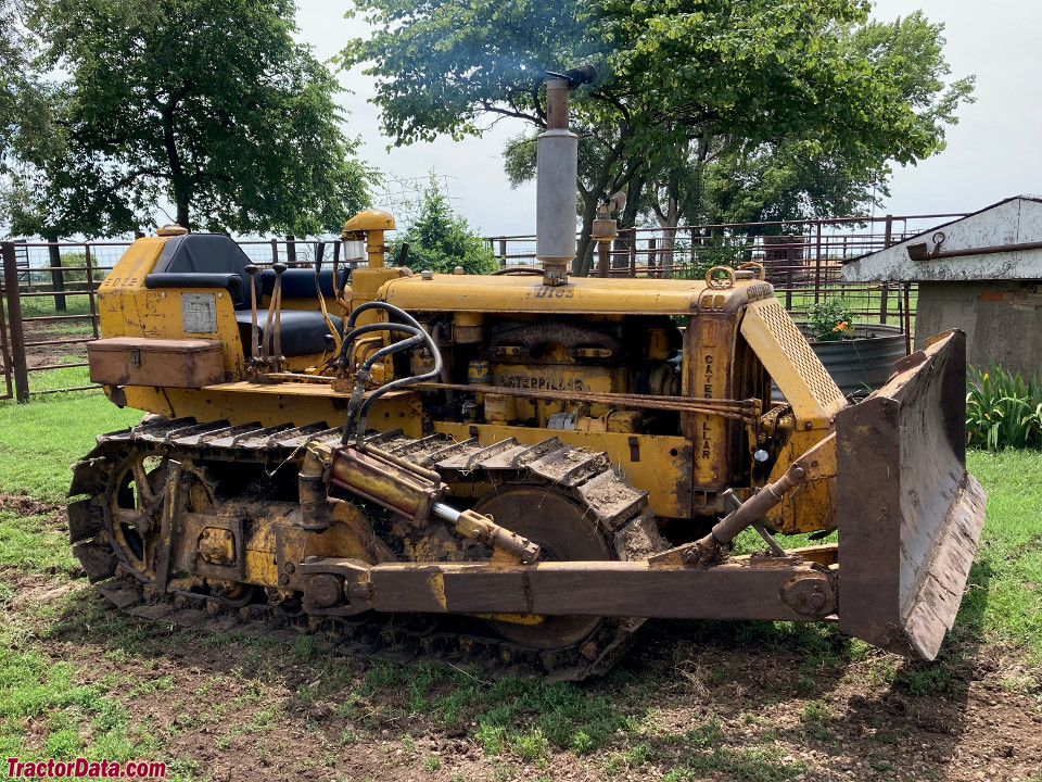 Caterpillar D2 with dozer blade.