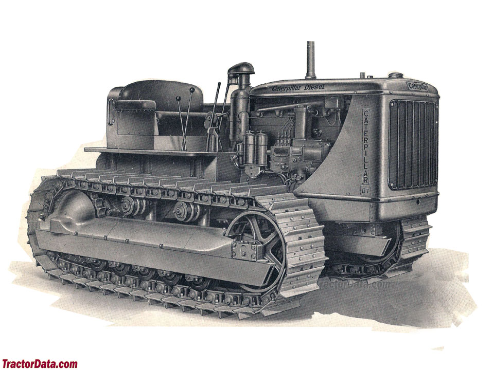 Advertising image of the Caterpillar D7.