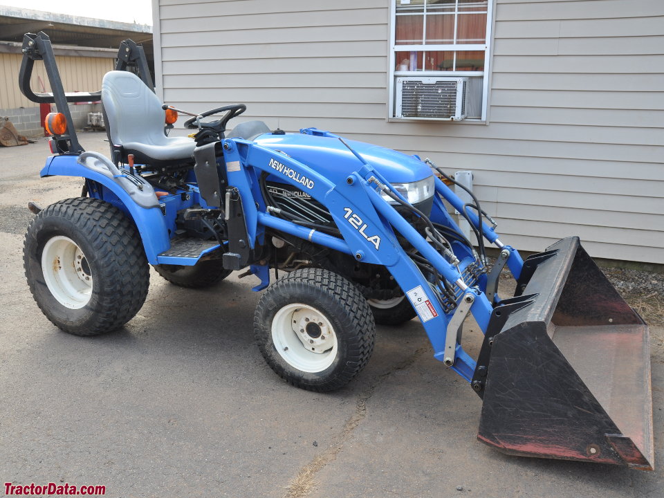 New Holland TC21D with 12LA front-end loader.