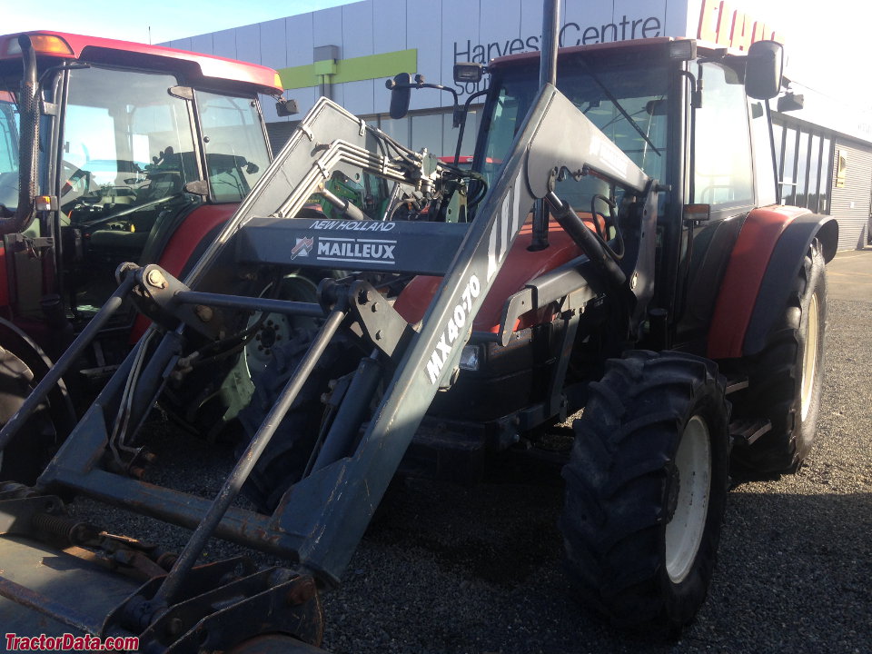 New Holland TL70 in Fiatagri colors with loader.