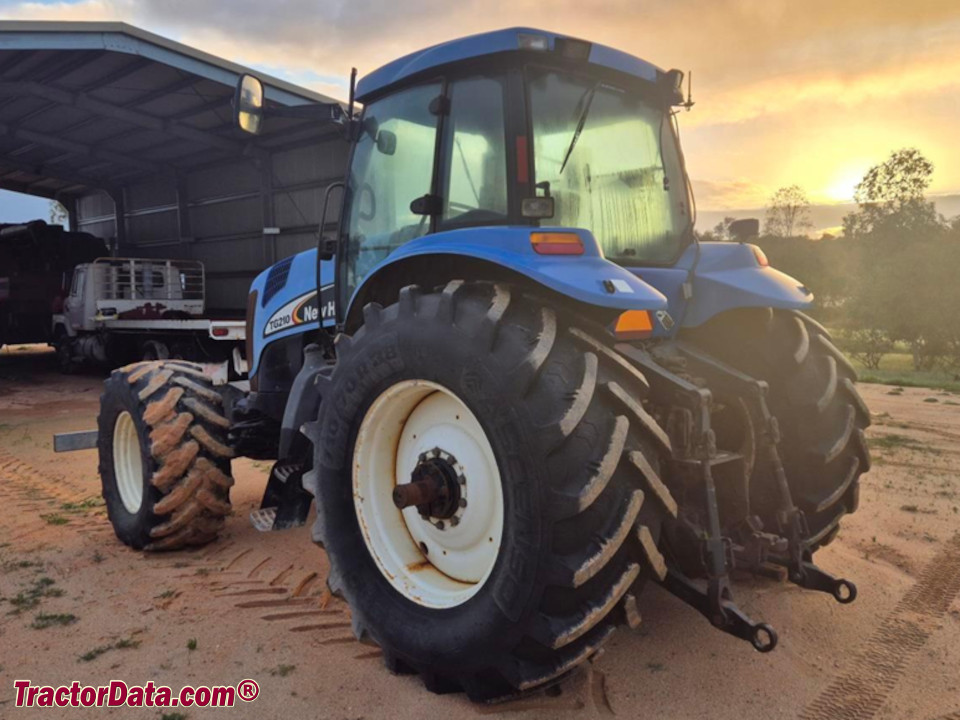 New Holland TG210 row-crop tractor.