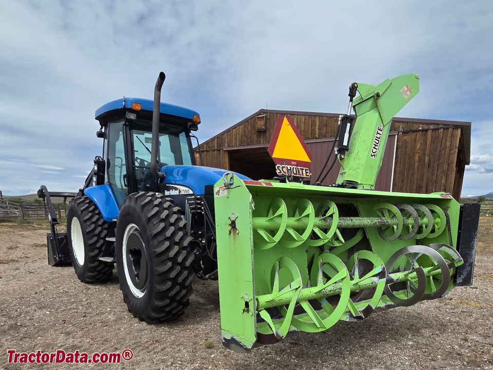 New Holland TV145 bi-directional tractor.