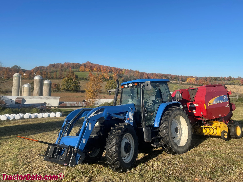 New Holland TM140, left side.