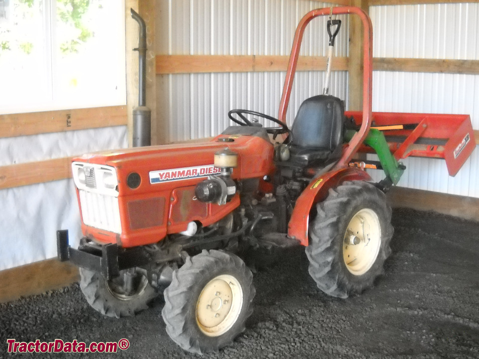 Yanmar YM169 compact utility tractor, left side.