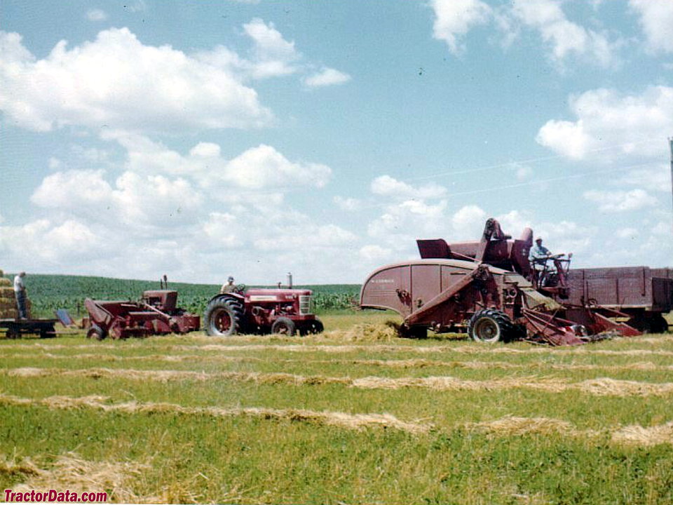 International W-450 pulling a baler in 1959.