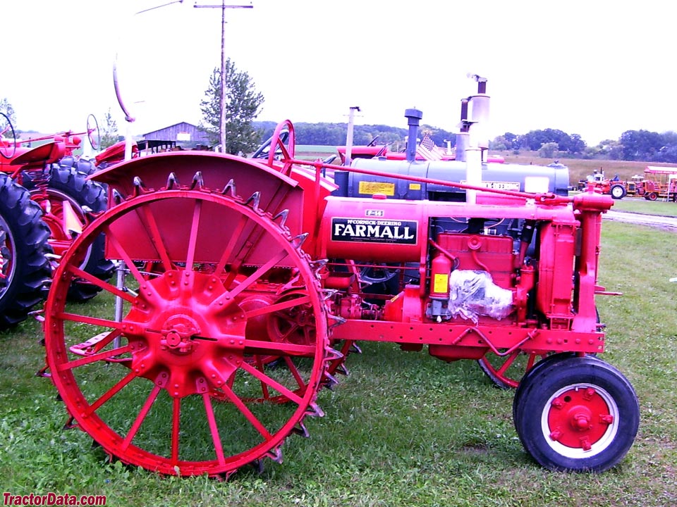 Farmall F-14 with rear steel wheels, right side.